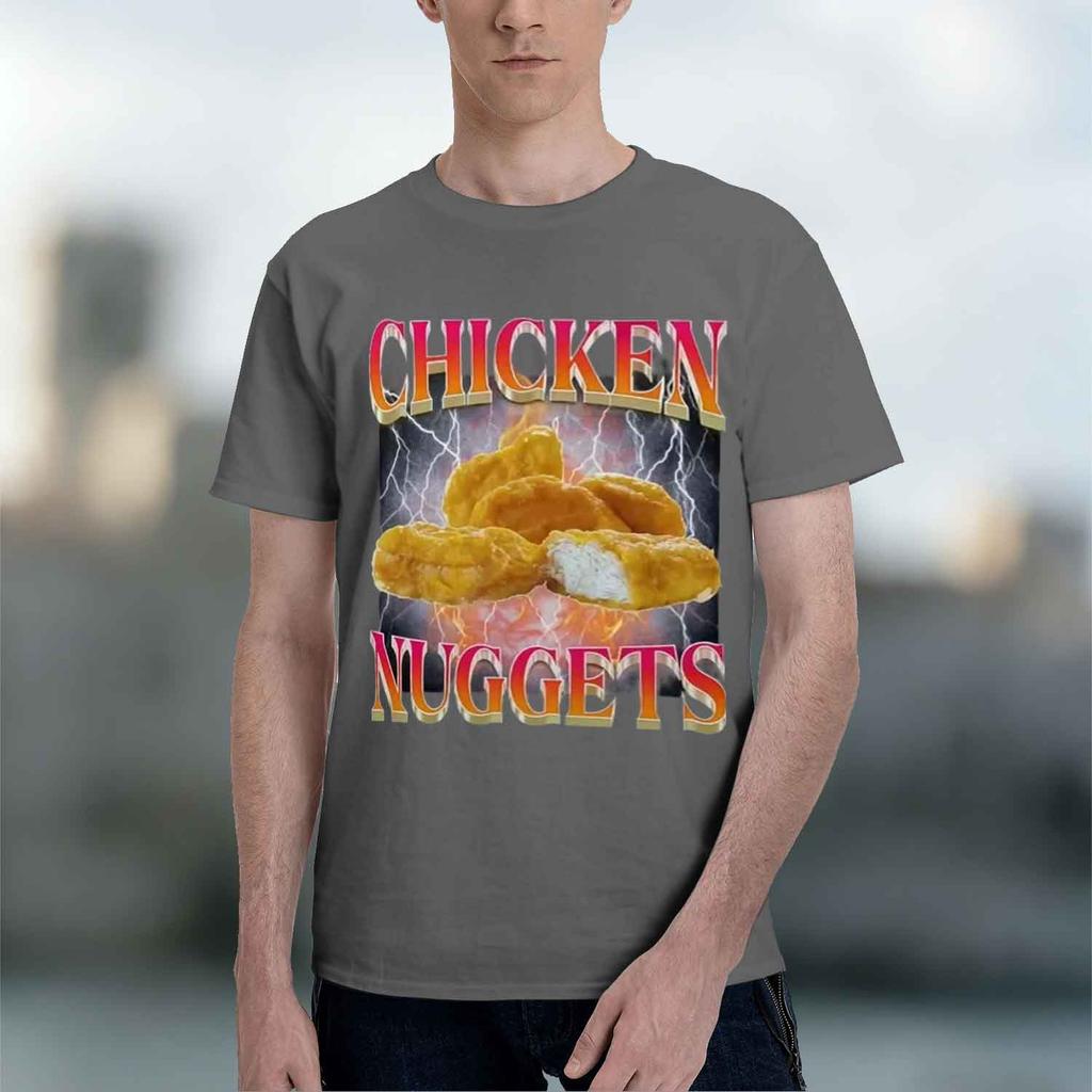 2026 New Model Funny Chicken Nuggets Vintage Style Graphic Tshirt Unisex Unisex Hip Hop Gothic T Shirt Comfort Tshirts Graphic T S