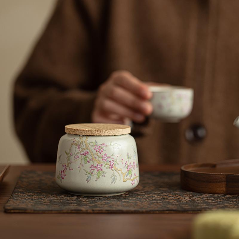 Ручные чайные банки, бытовые простые герметичные влагостойкие банки большой емкости, китайский чайный сервиз Кунг-фу, банки для хранения чая