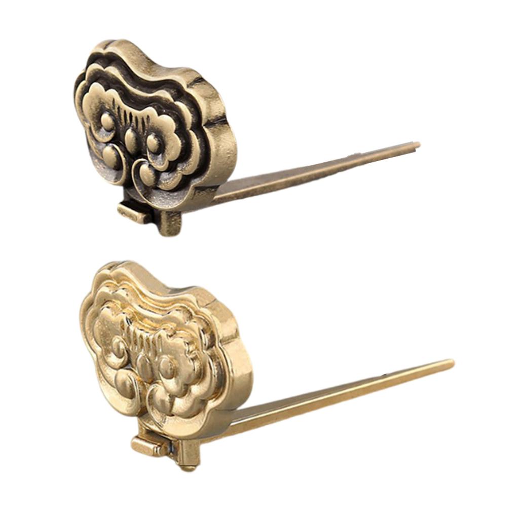 Antique Chinese Style Brass Hook for Mirrors and Frames Heavy Duty Copper Wall Hanger