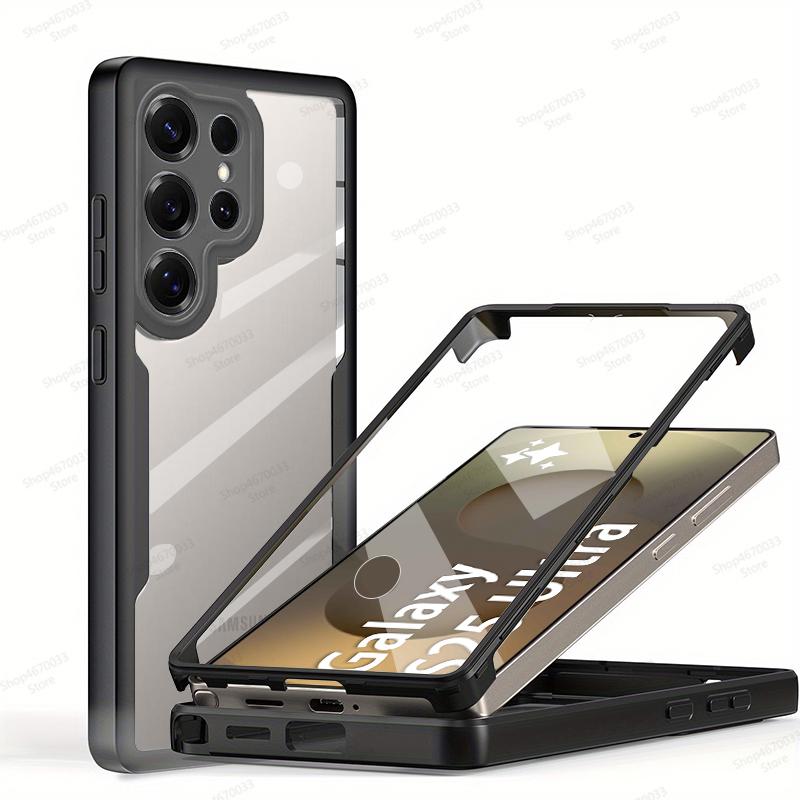 Чехлы для телефона с полной защитой 360° для Samsung Galaxy S25 S24 S23 S22 S21 Ultra Plus FE Противоударный чехол Аксессуары для телефона Funda