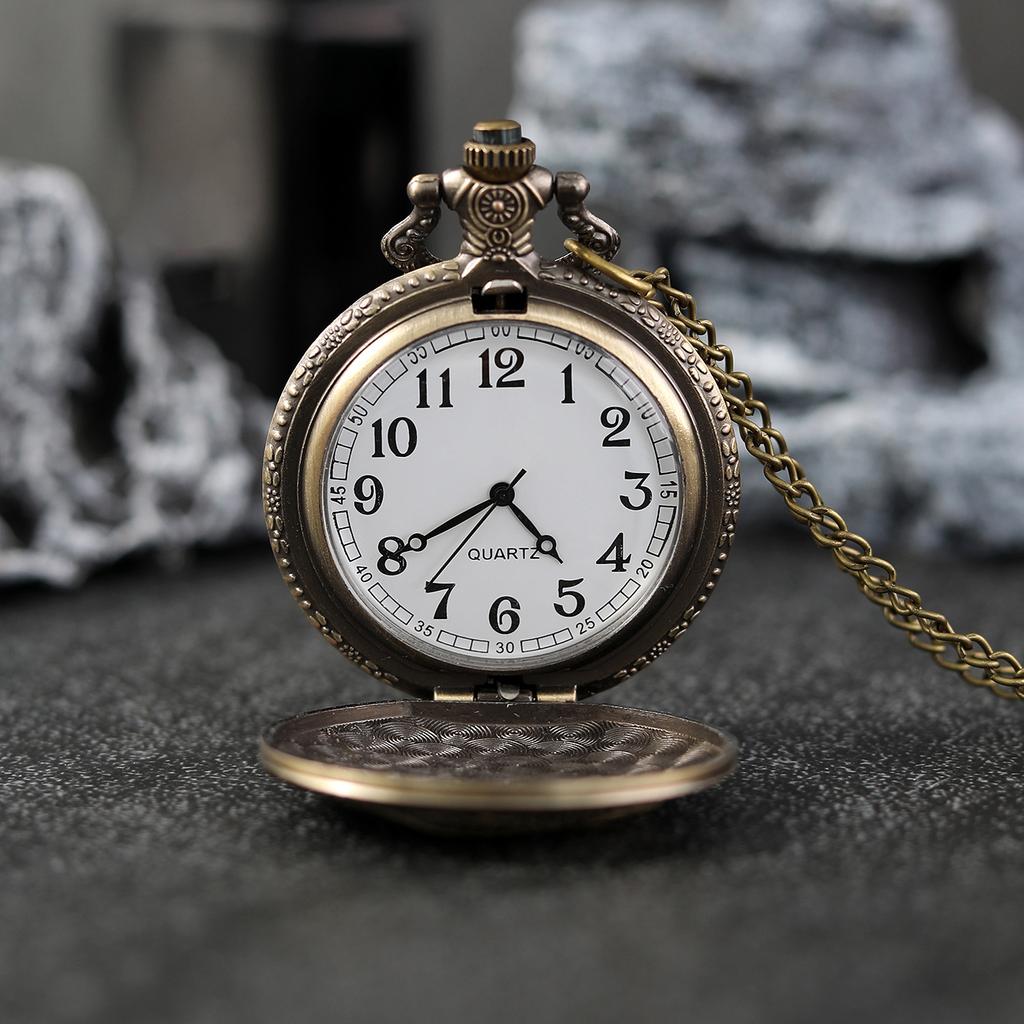 Ретро карманные часы женские мужские карманные часы с ожерельем