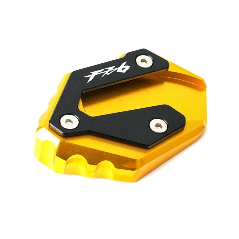 For Yamaha FZ1 FZ 1 2006-2015 FZ6 FZ6R FZ6-S2 2004-2009 Accessories Motorcycle Aluminum Kickstand Foot Side Stand Extension Pad