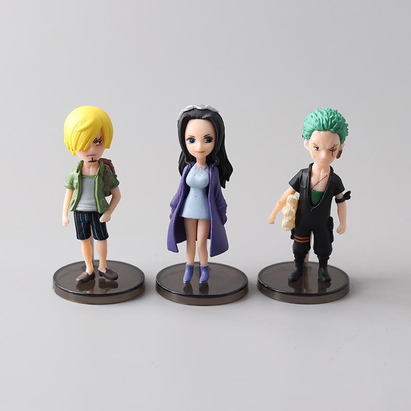 Anime 6Pcs Set One Piece Action Figure Pvc Luffy New Action Collectible Model Decorations Doll Children Toys For Christmas Gifts