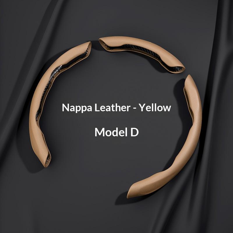 Segmented Napa Steering Wheel Cover, Non-Slip, Dirt-Resistant, Easy to Clean, Car Interior Accessory, Steering Wheel Protector