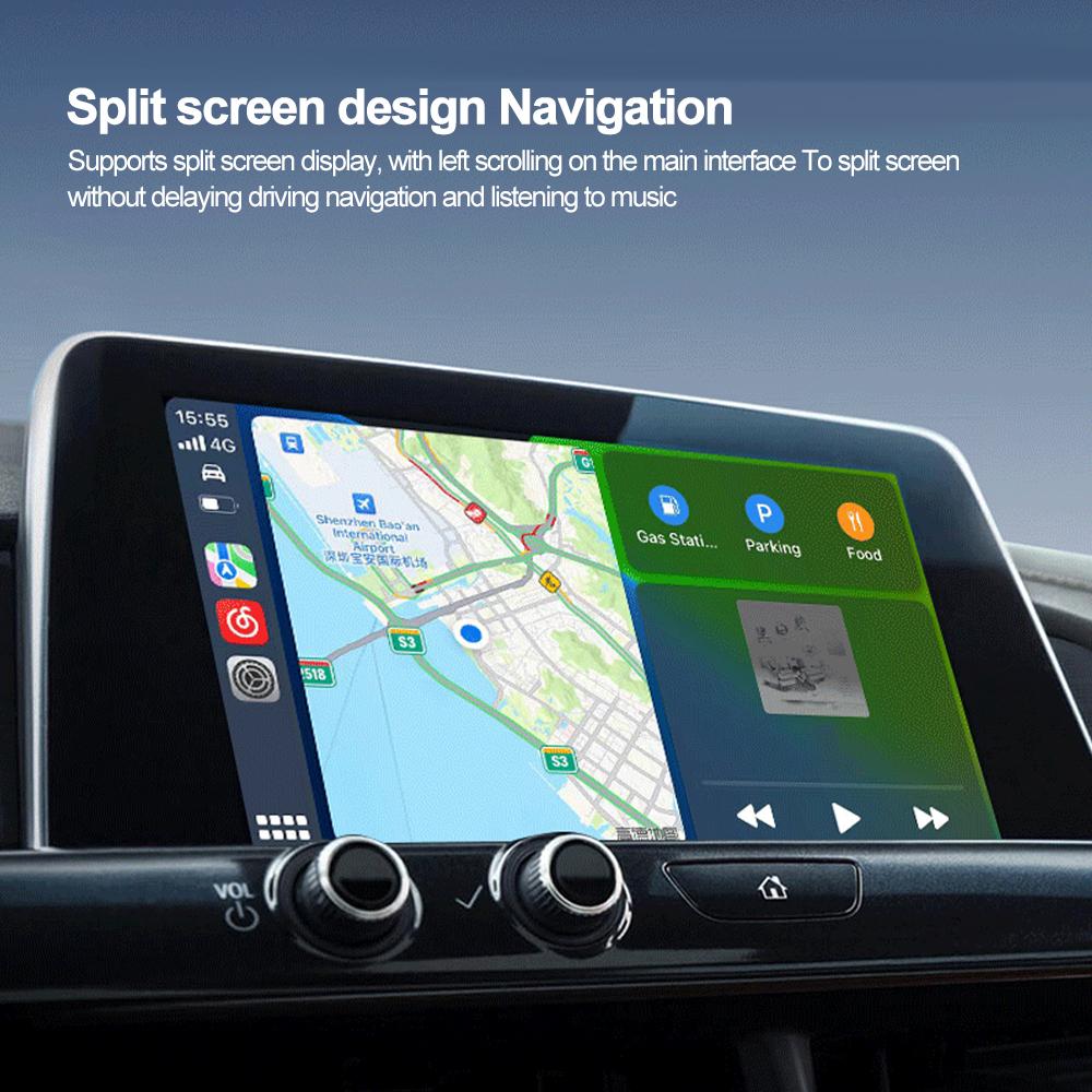 Беспроводной адаптер CarPlay 2 в 1, беспроводной адаптер Android Auto, смарт-мини-бокс, USB-ключ Plug and Play, быстрое подключение Wi-Fi