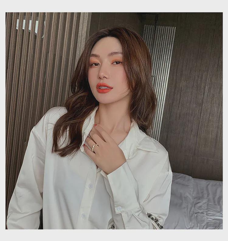 Корейская мода Циркон кошачий глаз бамбуковое открытое кольцо для женщин