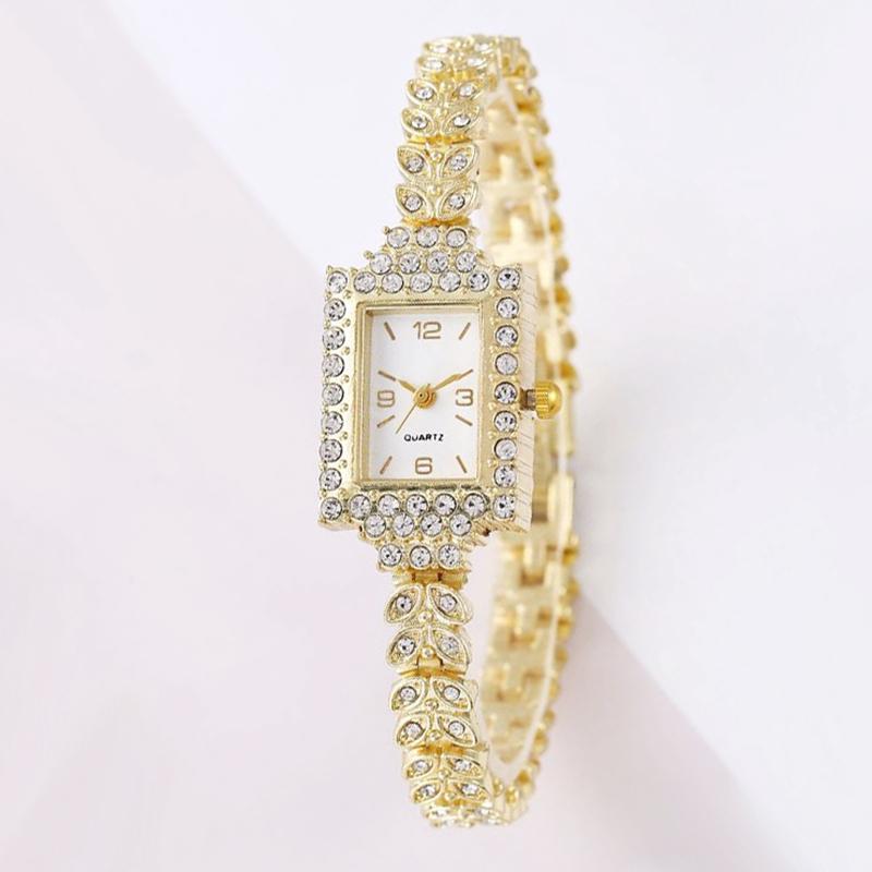 New Women's Watches Fashion Simple Square Watch Women Small Bracelet Watch Diamond Set Women Quartz Watch Relogio Feminino Clock