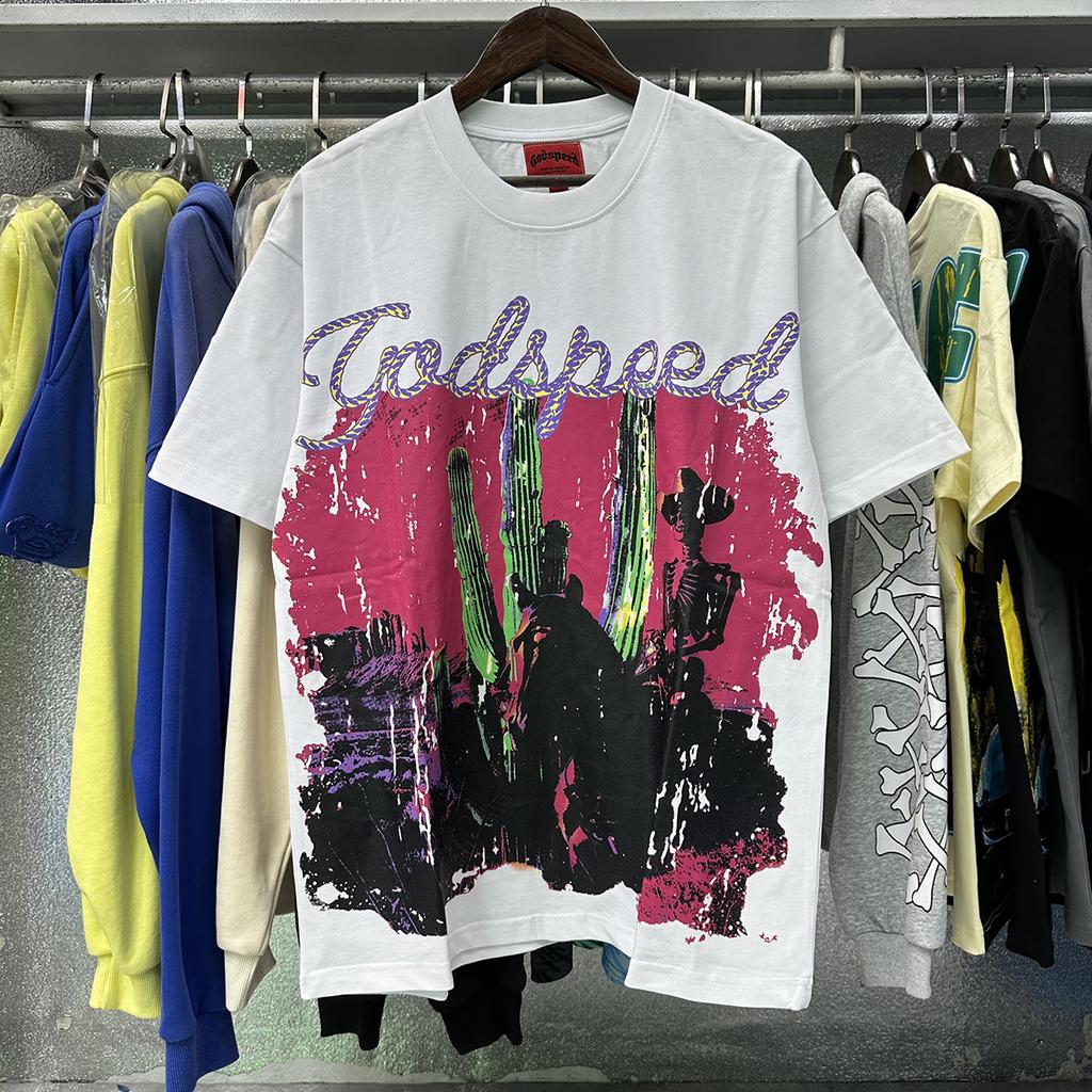 Godspeed American High Street Loose Teen Couple Crew Neck Pullover Casual Commuter ins Short Sleeves