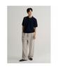 8SECONDS Cool Touch Textured Collar Short Sleeve Knit Navy