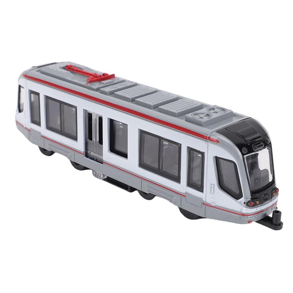 Toy Train Set Alloy Battery Powered Dual Ended Pull Back Lotomotive Train Model for Boys Girls