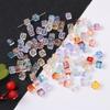 30 шт. хрустальные стеклянные бусины иллюзорный градиент сахара свободные бусины-разделители для DIY ожерелье браслет изготовление ювелирных изделий