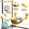 BNOSDM Bearded Dragon Windows Perch Reptile Hammock with Strong Suction Cups Soft Warm Lizards Bed Double Layered Cage Accessories for Chameleon,