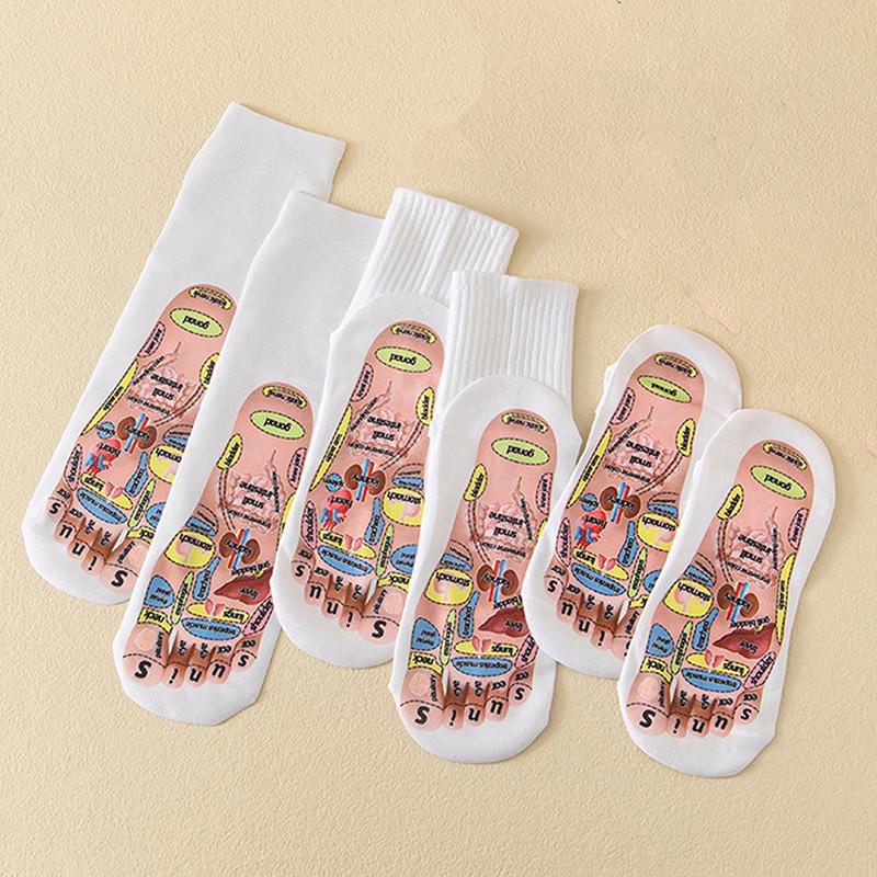 1 комплект носков для массажа ног, акупунктурных точек, массажер для расслабления мышц, снятие усталости ног, носки для точек ног