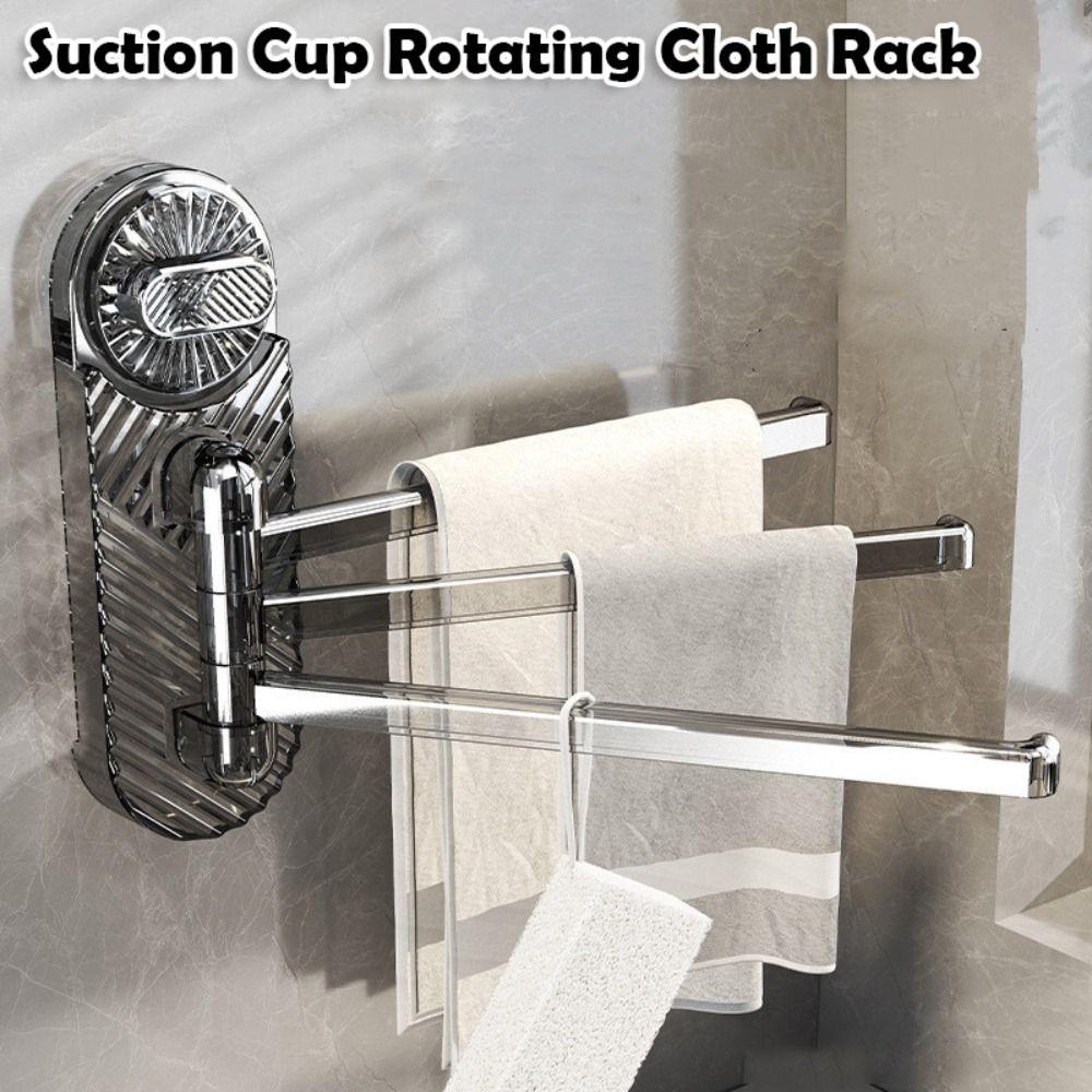 Настенный вращающийся держатель для полотенец, присоска, стойка для тряпок, прочная вешалка для ткани, бытовой