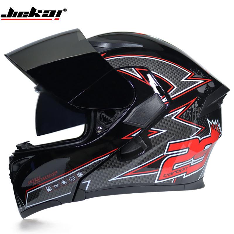 Мужской взрослый мотоциклетный шлем Крутой мотоциклетный шлем-фулфейс Полностью закрытый Мужской Женский Всесезонный Спортивный шлем-открывашка 2025