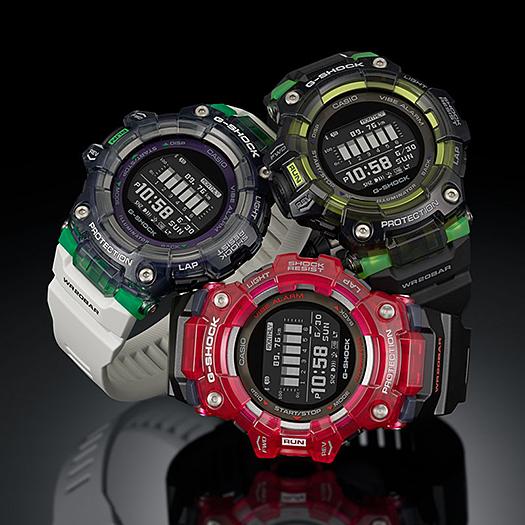 Casio Мужские часы G-SHOCK, смола, водостойкость 200 м, цифровые, ударопрочные, кварцевые, GBD-100SM-1A7