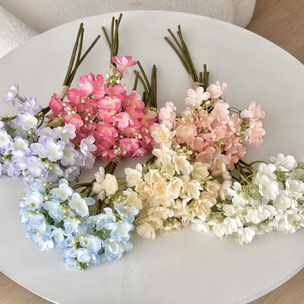 Jasmine Bouquet Artificial Flowers - Perfect Props for Photography, Bridal Bouquets, and Home Decor Ornaments