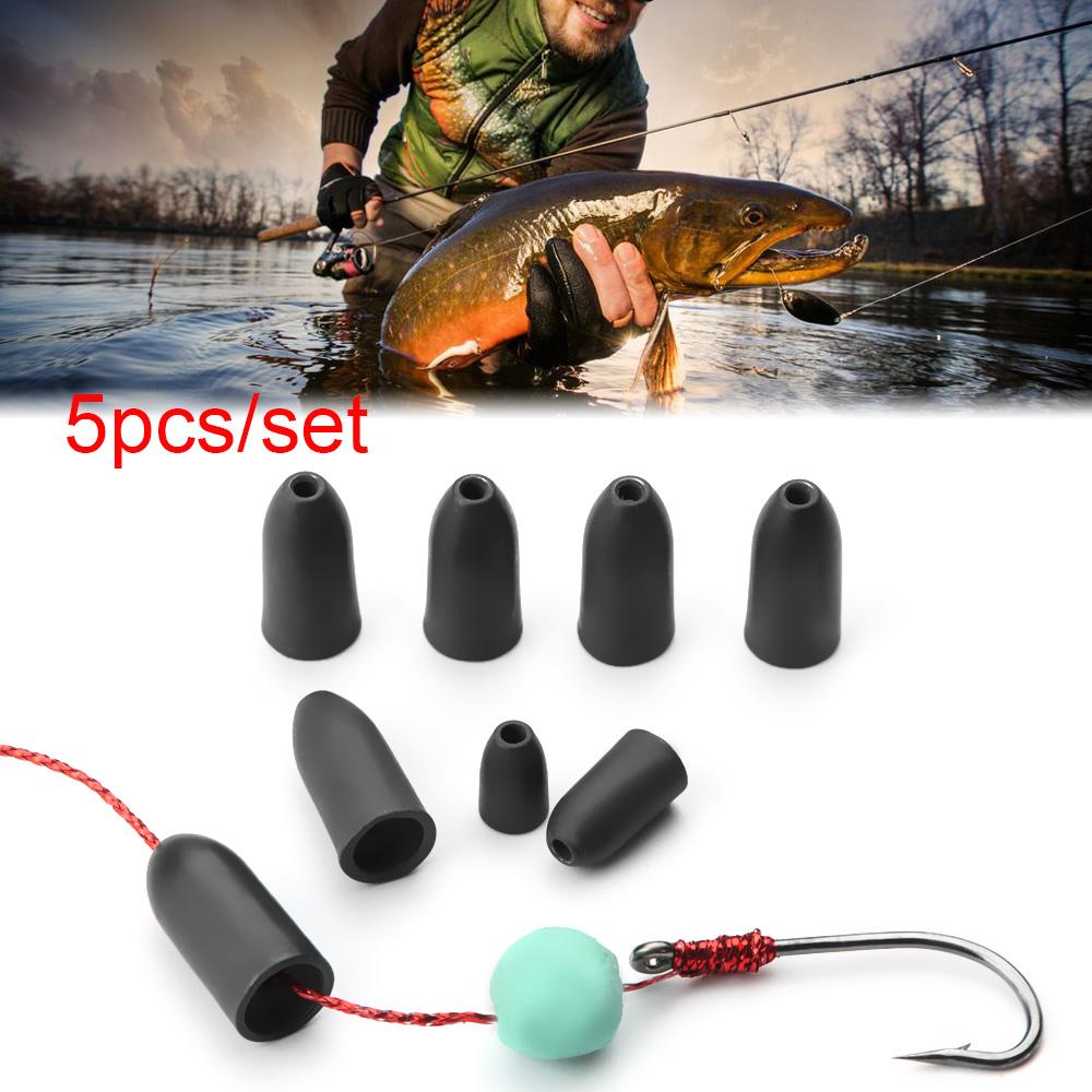 5Pcs Split Weights Line Sinkers Hook Connector Sinker Tungsten Fishing Lead Fall Brass