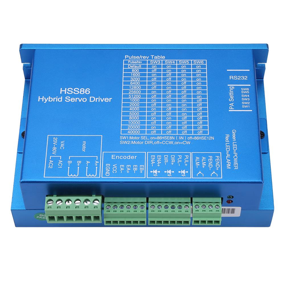 HSS86 Hybrid Servo Driver   NEMA34 ClosedLoop High Speed Stepper Servo Motor 4N.M 0~1000RPM