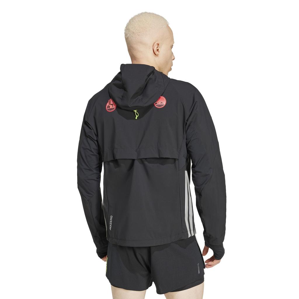 adidas Куртка Adizero для бега, черная, размер 4L, KUK41, мужская, (JF3509),