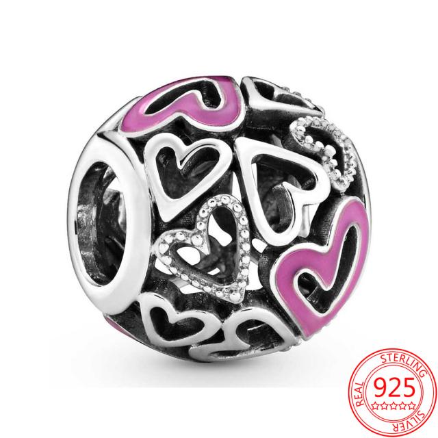 S925 стерлингового серебра фиолетовая маргаритка муранское бисер ночное небо звезда подвеска подходит модный браслет своими руками роскошные серебряные украшения для девочек