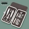 8-Piece Leather Nail Clipper Set: Multi-functional Manicure & Pedicure Tools Gift Set