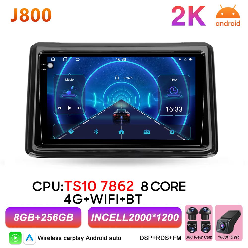 Android 16 Auto Car Radio For Toyota Noah Voxy R80 2014 2015 2016 2017 2018 -2021 Video Multimedia Player 2k Touch Bluetooth RSD