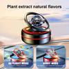 Solar Car Air Freshener Dashboard Fragrance Automatic Rotation Galactic Planets Essential Oil Diffuser Auto Ornaments