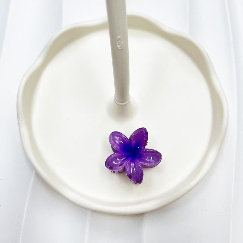 Европейский и американский Франжипани 4 см Модный зажим-краб для волос для пляжного отдыха