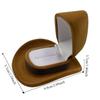 Винтажная ковбойская шляпа в западном стиле, коробка для колец, флокированная, креативная, коробки для хранения ювелирных изделий, свадьба