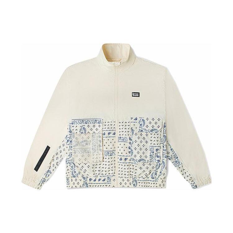 Vans Куртки Женские Винтажные Белые Стойка Умеренный Прямой Крой VN0A7Q1U3KS