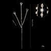 Sparkling Crystal Bud Branches Transparent Bead Christmas ornaments  Wedding Decor