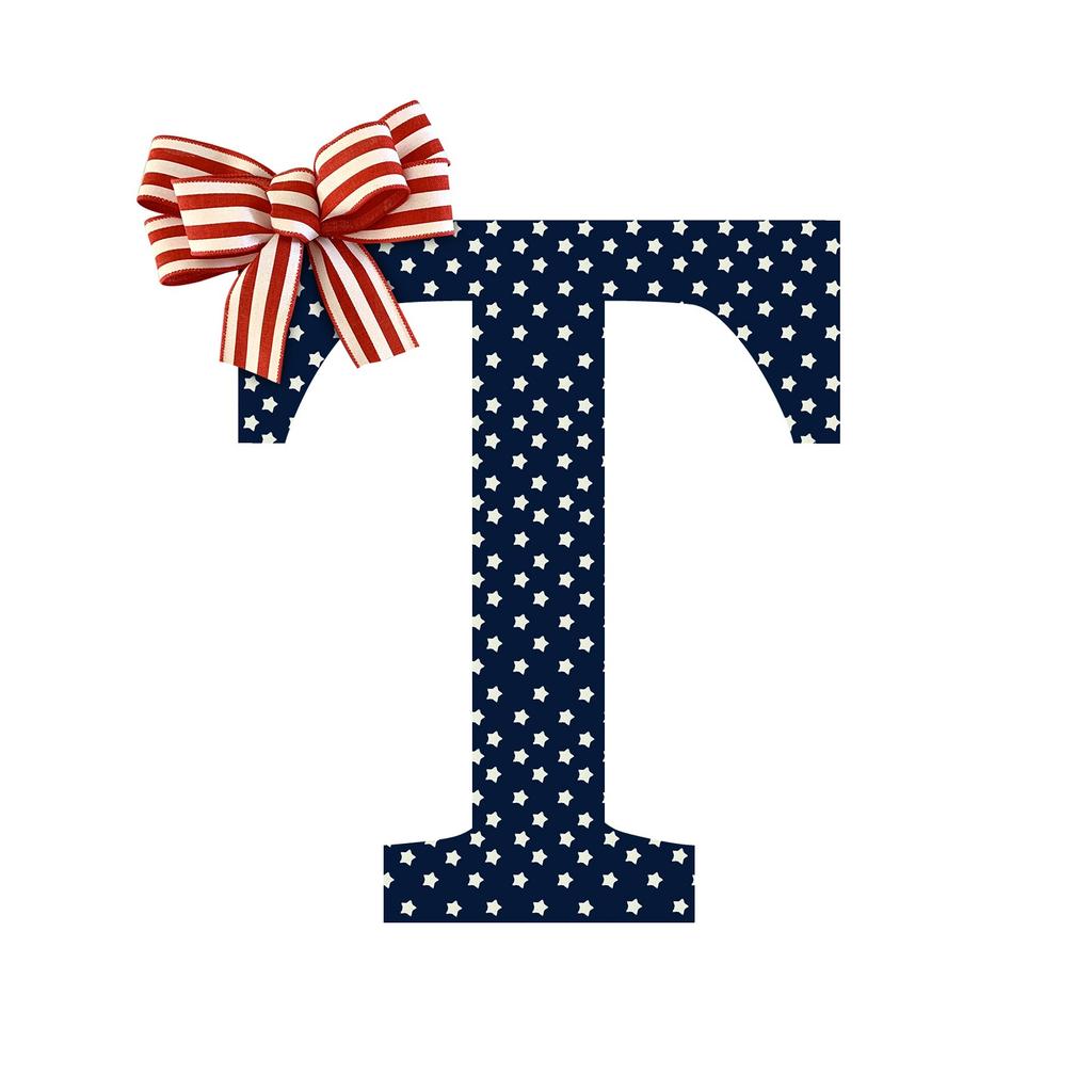 26 Letter House Sign 4th Independence Day Wooden House Sign Decoration