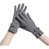 Full Finger  Gloves Thickened Winter Mittens Temperament Suede Velvet  Gloves  Ladies