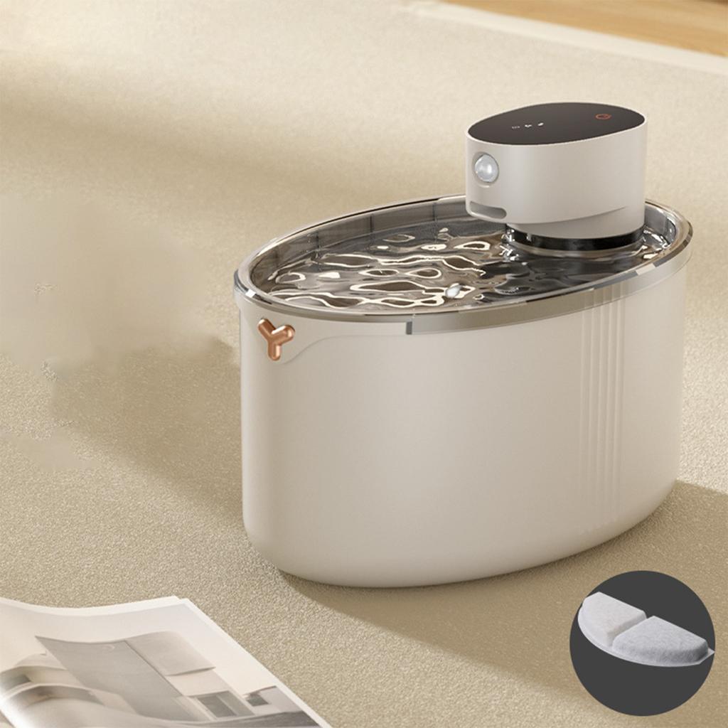 Перезаряжаемая автоматическая питьевая фонтанка для домашних животных большой емкости с фильтрующим элементом для кошек