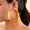 Large Hollow Round Hoop Earrings Fashion Circle Shape Earrings Jewelry