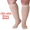 Plus Size 1 Pair Women Men Compression Socks Unisex Stress Relief Sports Socks