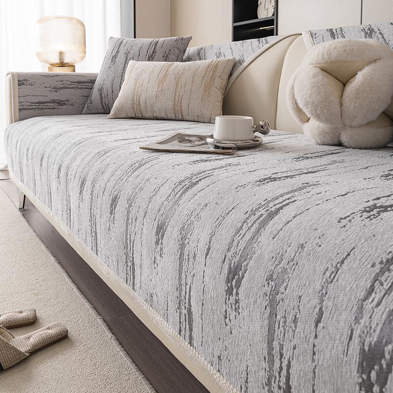 New Chenier Sofa Cushion High-Grade Four-Season Universal Seat Cushion, Non-Slip Sofa Cover, Seat Cushion Cover Cloth