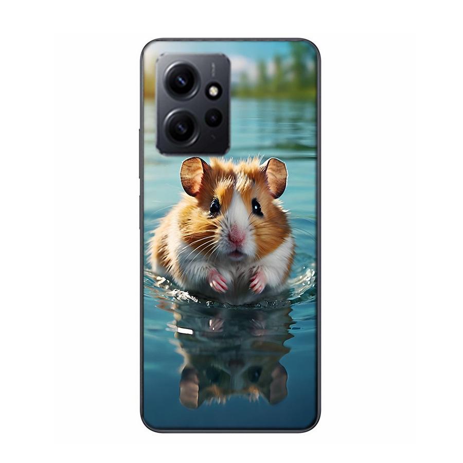Hamsters With Hats Have Ears Phone Case For Redmi 12 13C 12C 15C 9 10 10C Note 13 Pro Plus 14 15 Pro 9T 9C 9A TPU Soft Cover Cle