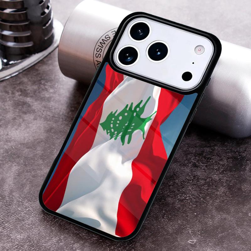 Чехол для телефона с флагом Ливана для iPhone 17 16 15 Pro Max Air 14 13 12 11 Plus Ударопрочный Capa Чехол