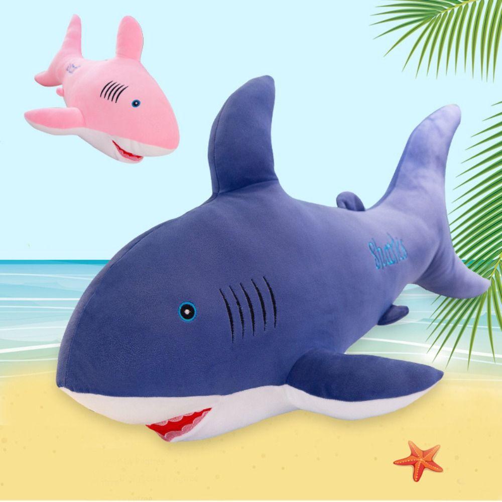 Kids Toys Sea Animals Shark Stuffed Toys Pillow Cushion Stuffed Animal Doll Giant Shark Plush Toy