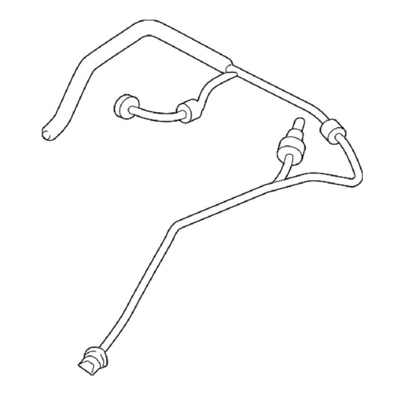 Replacement Coolant Hose Line Return Pipe 4M0121081BK 4M0121081AG for 2015-2019 Exhaust Pipe Auto Accessories