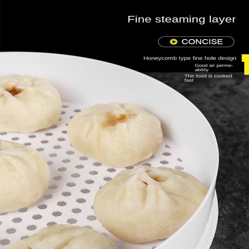Круглая пароварка для риса и пельменей на пару, пластиковая пароварка, контейнер для приготовления пищи, специальная микроволновая печь