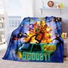Halloween fantasy comedy adventure cartoon movie Scooby-Doo blanket soft home furnishing nap decoration four seasons warm Sherpa blanket U2