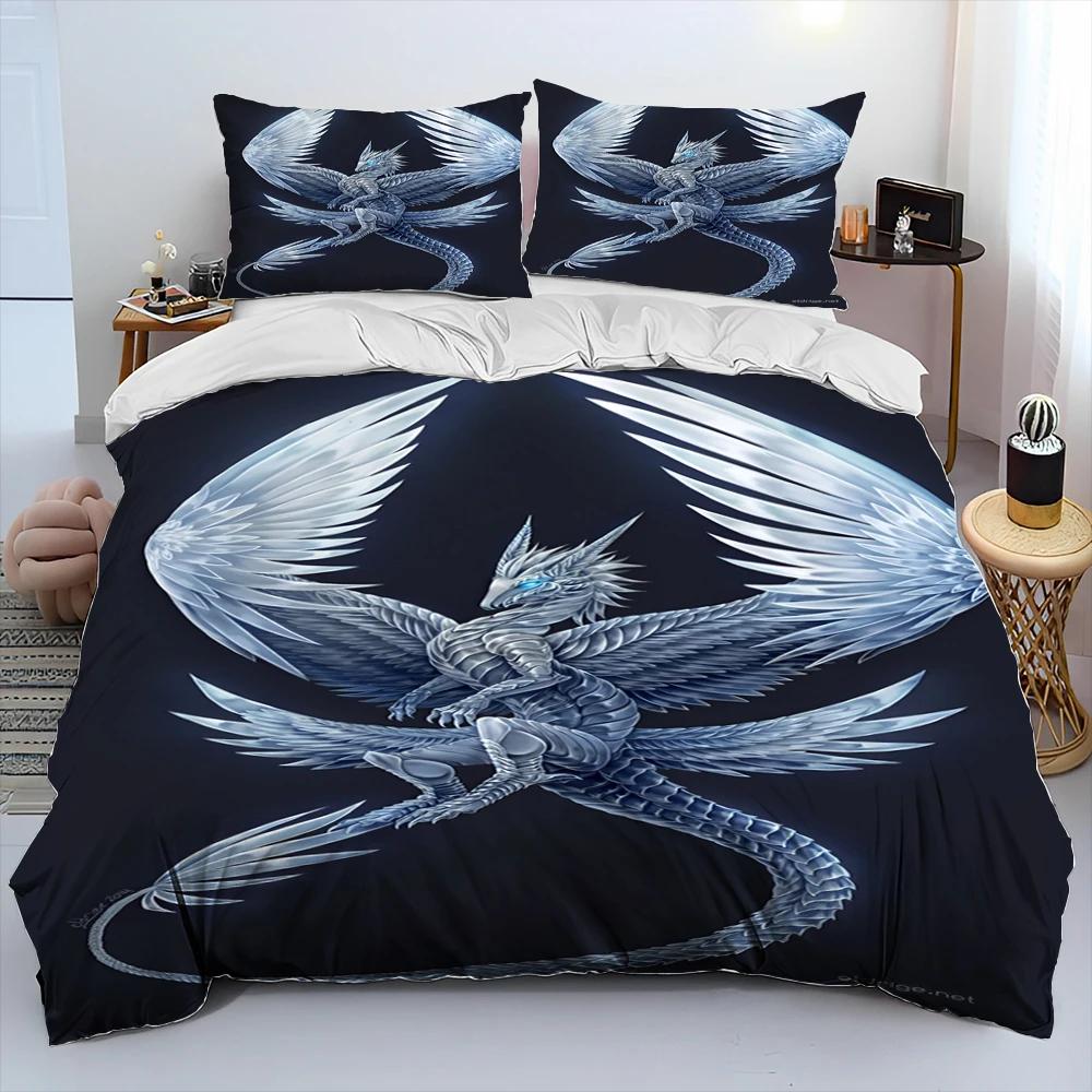 3D Retro Dragon Printed Bedding Sets Exquisite Bed Supplies Set Duvet Cover Bed Comforter Set Bedding Set Luxury Birthday Gift