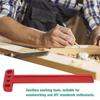 T Type Square Ruler Woodworking Aluminum Alloy Scriber Measuring Carpentry Marking Tool(T 260)