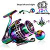 SOUGAYILANG Spinning Fishing Reel Gear Ratio 5.5:1  12+1BB Light Weight Ultra Smooth Saltwater Colorful Fishing Wheel Max Drage 10kg