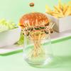 100Pcs-Hamburger Garnish Bamboo Sticks Disposable Fruit Stick Snack Skewers Party Buffet Bamboo Food Picks Bento Tools