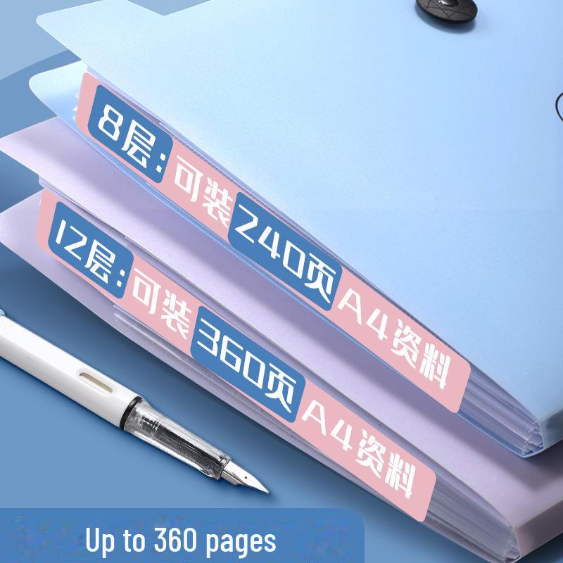 Многослойная папка-гармошка Morandi A4 для контрольных работ студентов