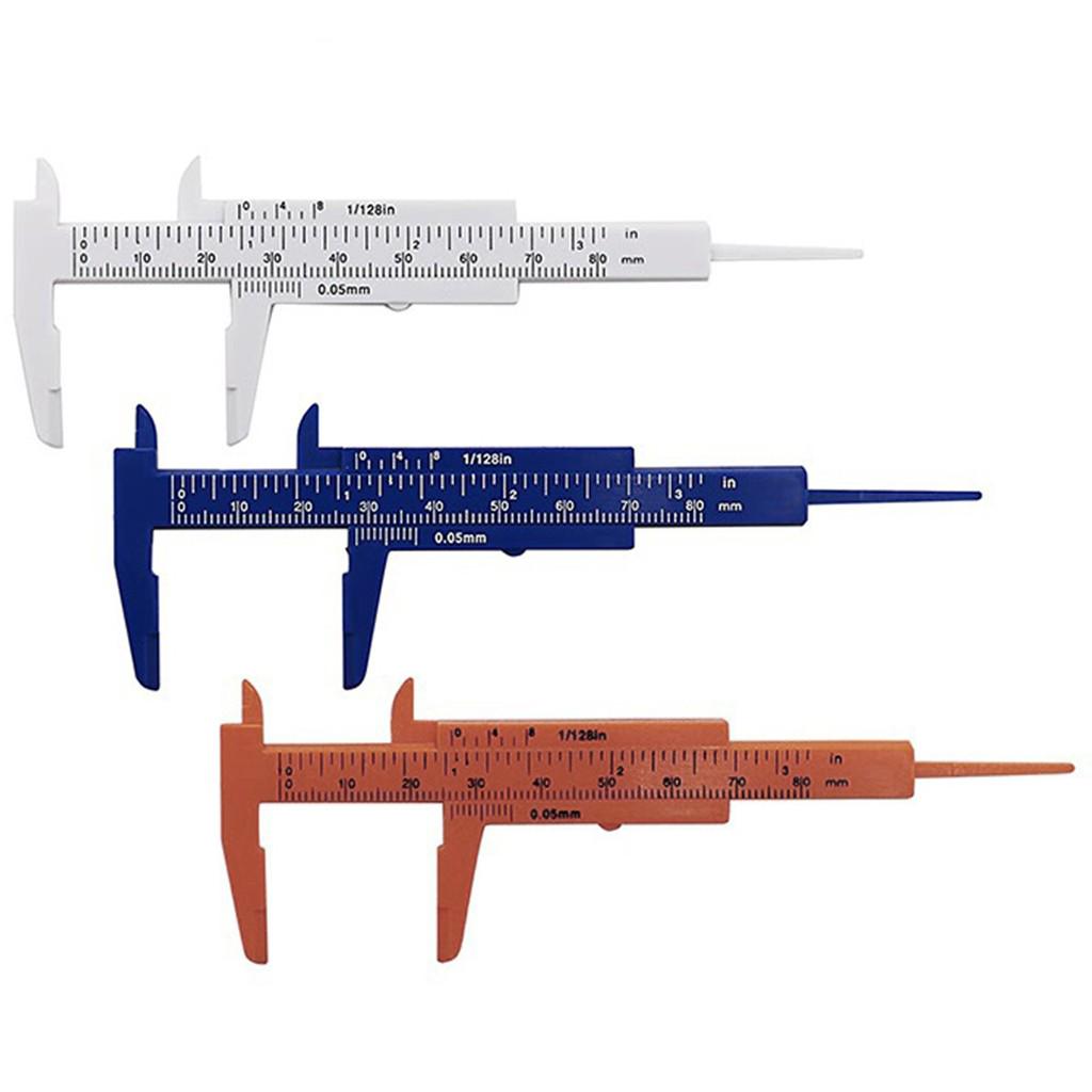 80 мм мини пластиковый студенческий скользящий штангенциркуль измерительный инструмент